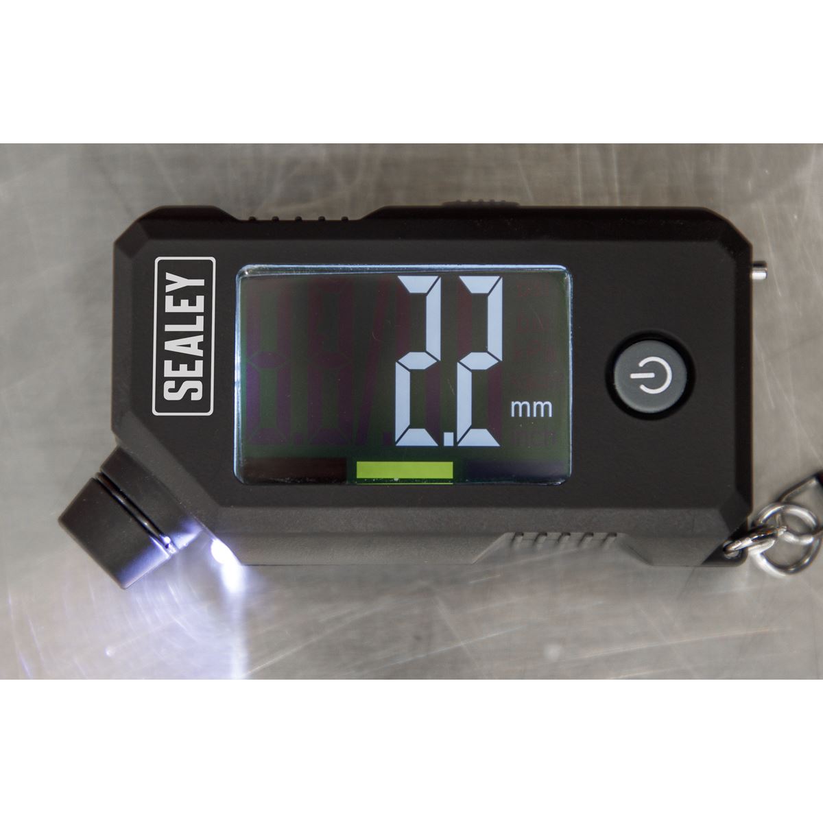 Sealey TSTPG12 Digital Tyre Pressure & Tread Depth Gauge with LED Sealey