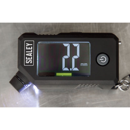 Sealey TSTPG12 Digital Tyre Pressure & Tread Depth Gauge with LED Sealey