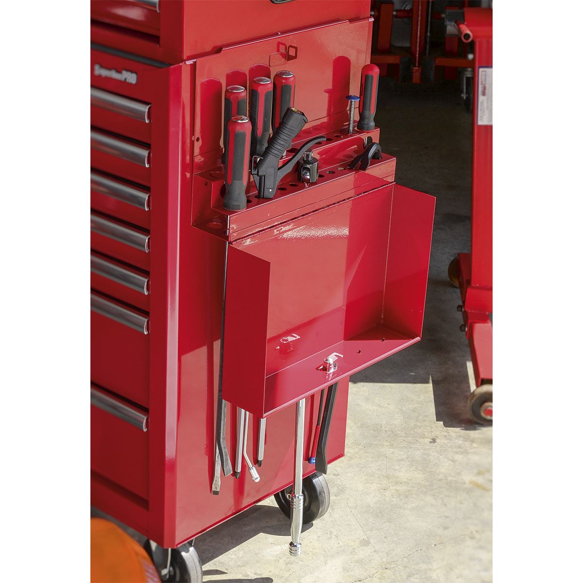 Sealey APLHT Side Cabinet for Long Handle Tools - Red Sealey