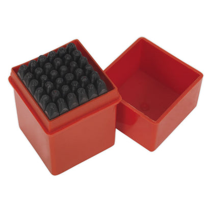 Sealey AK8296 Letter & Number Punch Set 36pc 2.5mm Sealey