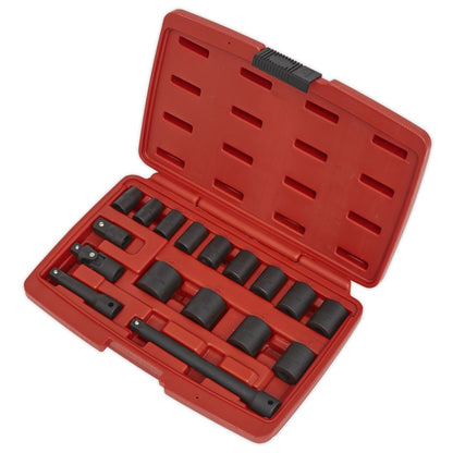 Sealey AK68217 Impact Socket Set 17pc 3/8"Sq Drive Metric Sealey