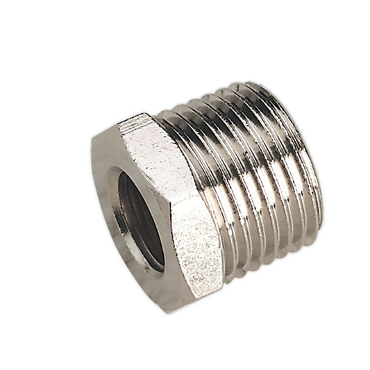 Sealey SA1/1214F Adaptor 1/2"BSPT Male to 1/4"BSP Female Sealey