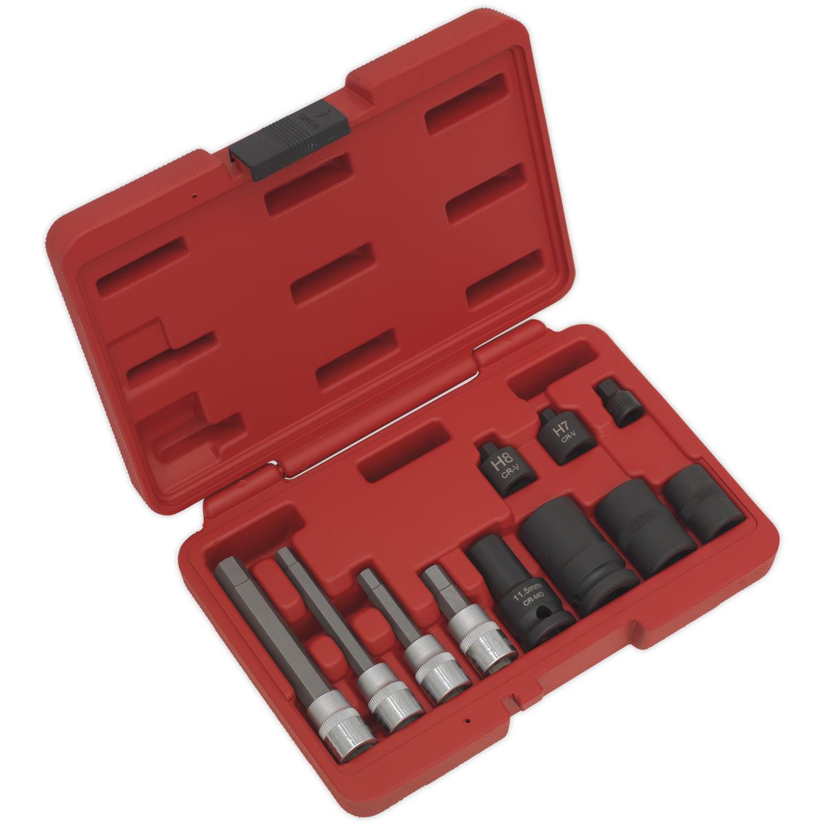 Sealey VS0465 Brake Caliper Socket Set 11pc Sealey