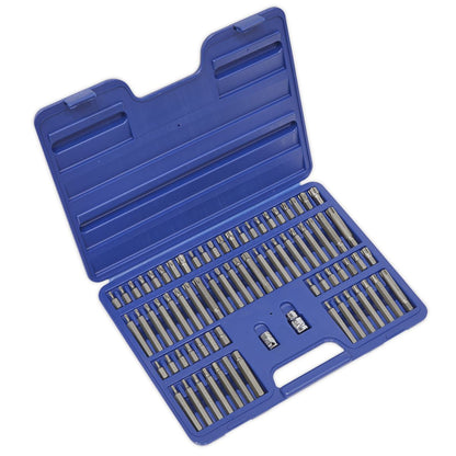 Sealey AK21974 TRX-Star/Security TRX-Star/Hex/Ribe/Spline Bit Set 74pc 3/8" & 1/2"Sq Drive Sealey