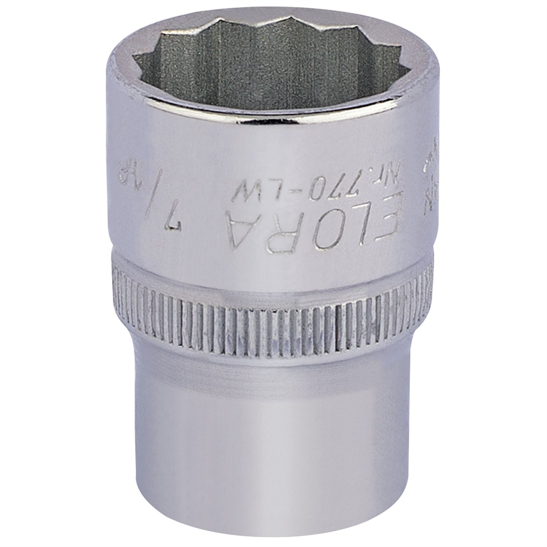 Elora 24848 Whitworth Bi-Hexagon Socket 1/2" Sq. Dr. 7/16" Elora