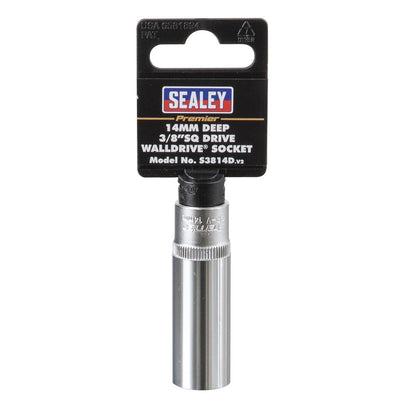 Sealey S3814D WallDrive® Socket 14mm Deep 3/8"Sq Drive Sealey