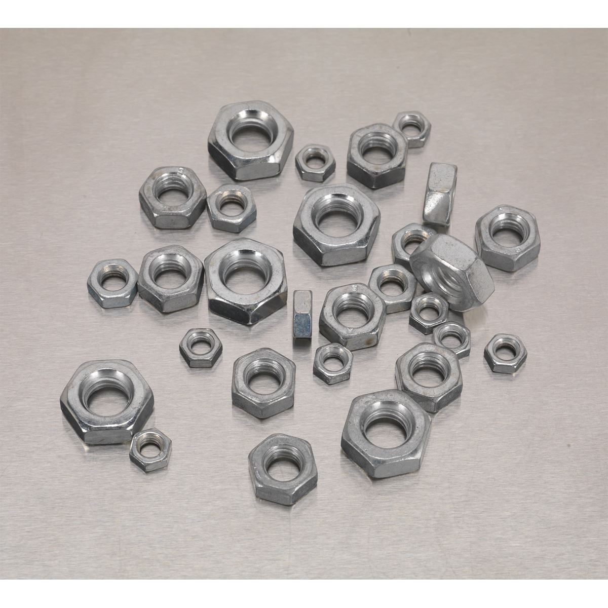 Sealey AB028SN Steel Nut Assortment 370pc M5-M10 Metric Sealey