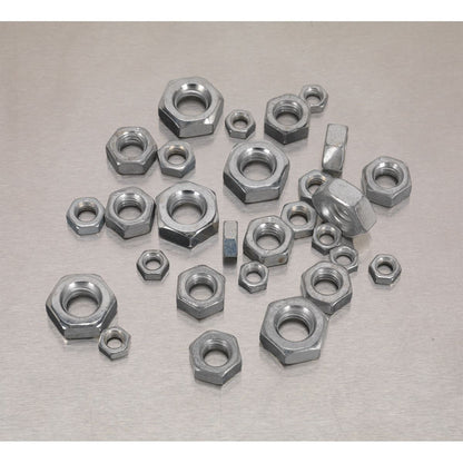Sealey AB028SN Steel Nut Assortment 370pc M5-M10 Metric Sealey