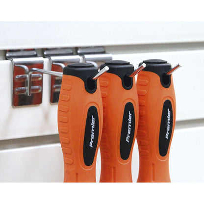 Sealey HV003 Screwdriver Set 8pc Hi-Vis Orange Sealey