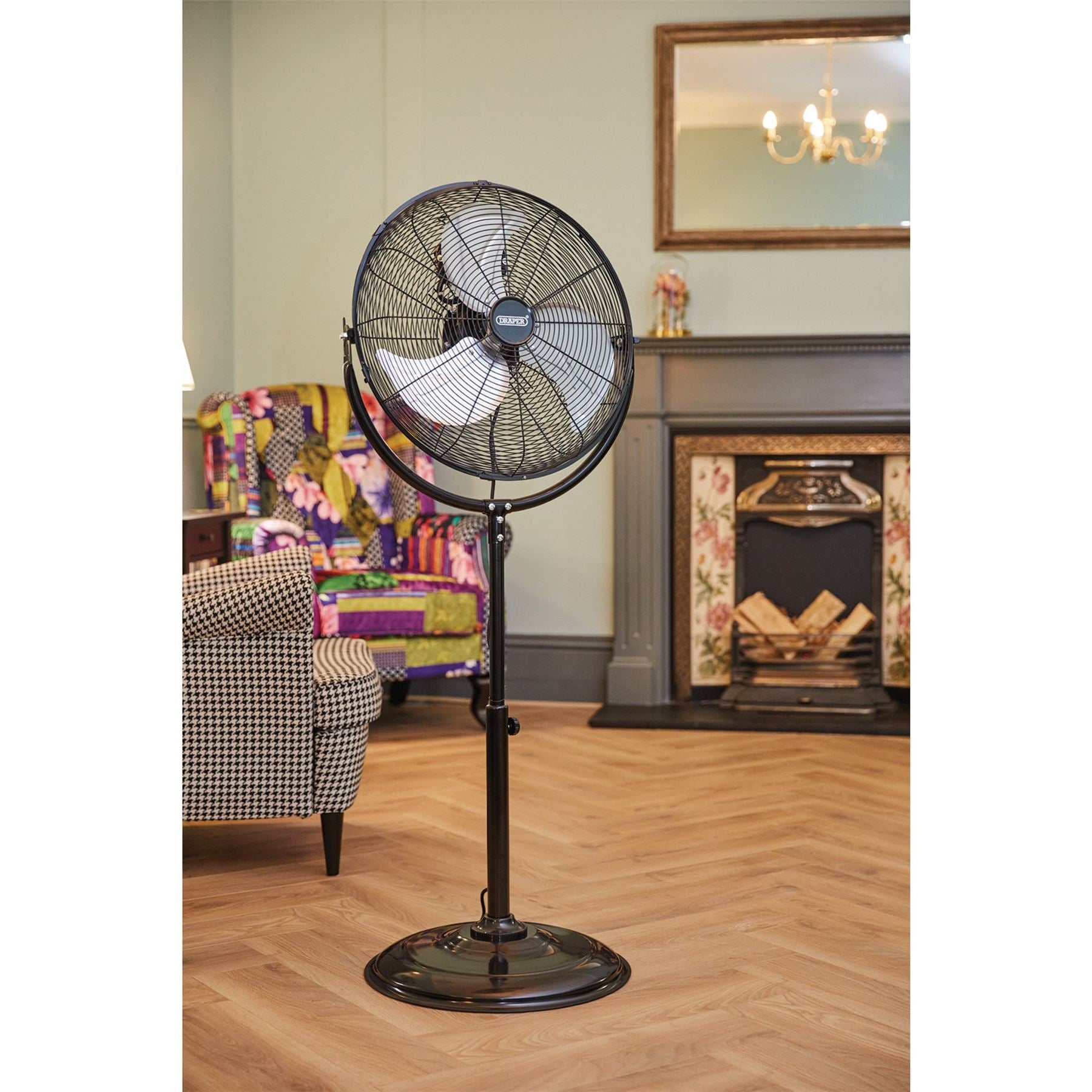 Draper 70429 230V Pedestal Fan 18"/450mm 120W Draper