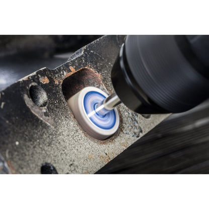 Sealey FW2510ASS Abrasive Flap Wheel Ø25 x 10mm Ø6mm Shaft Assorted Grit - Pack of 5 Sealey