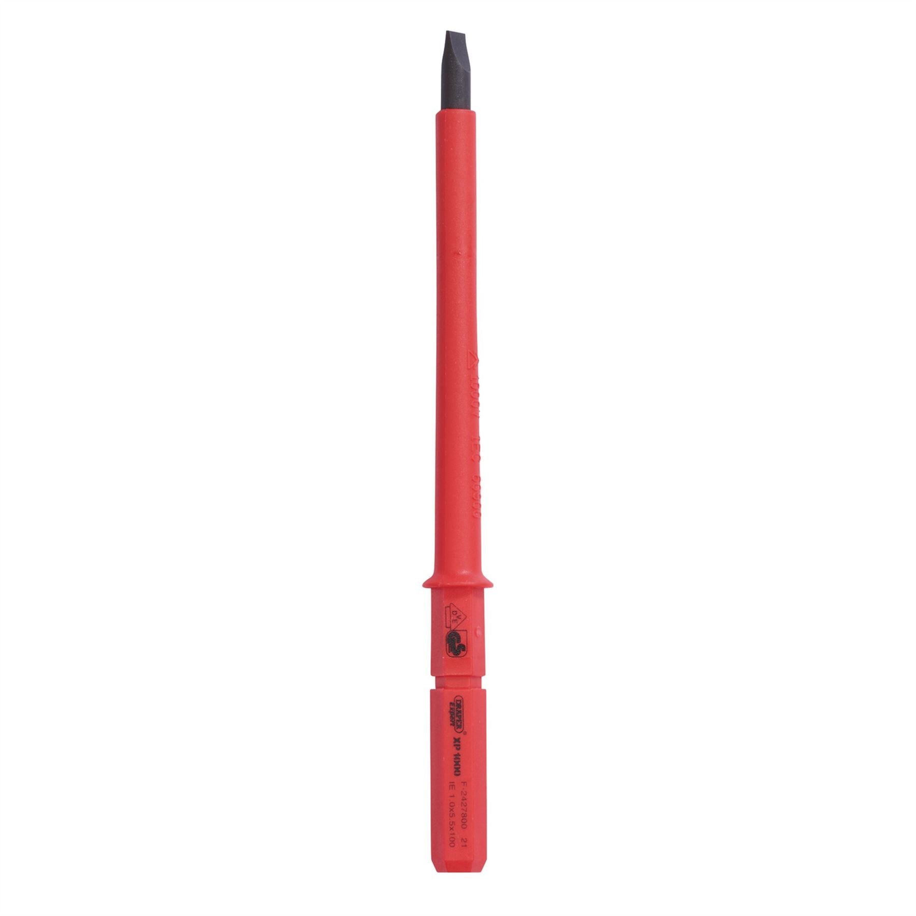 Draper 24739 XP1000® VDE Plain Slot Interchangeable Screwdriver Blade 5.5 x 100mm Draper