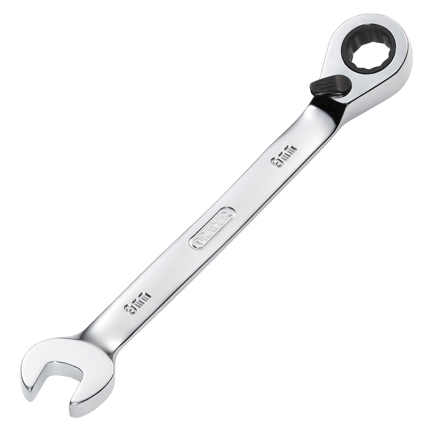 Draper 51968 HI-TORQ® Metric Reversible Ratcheting Combination Spanner 9mm Draper