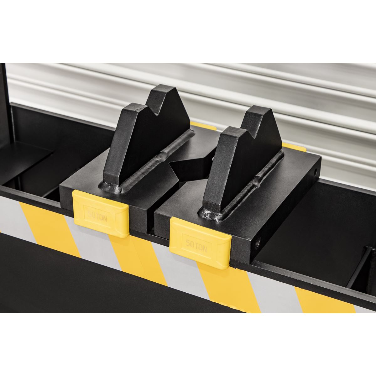 Sealey PPF501S Viking Floor Type Air/Hydraulic Press with Sliding Ram & Foot Pedal 50 Tonne Sealey