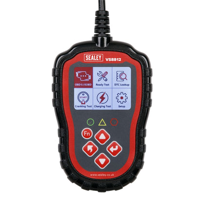 Sealey VS8812 EOBD Code Reader - Live Data Sealey