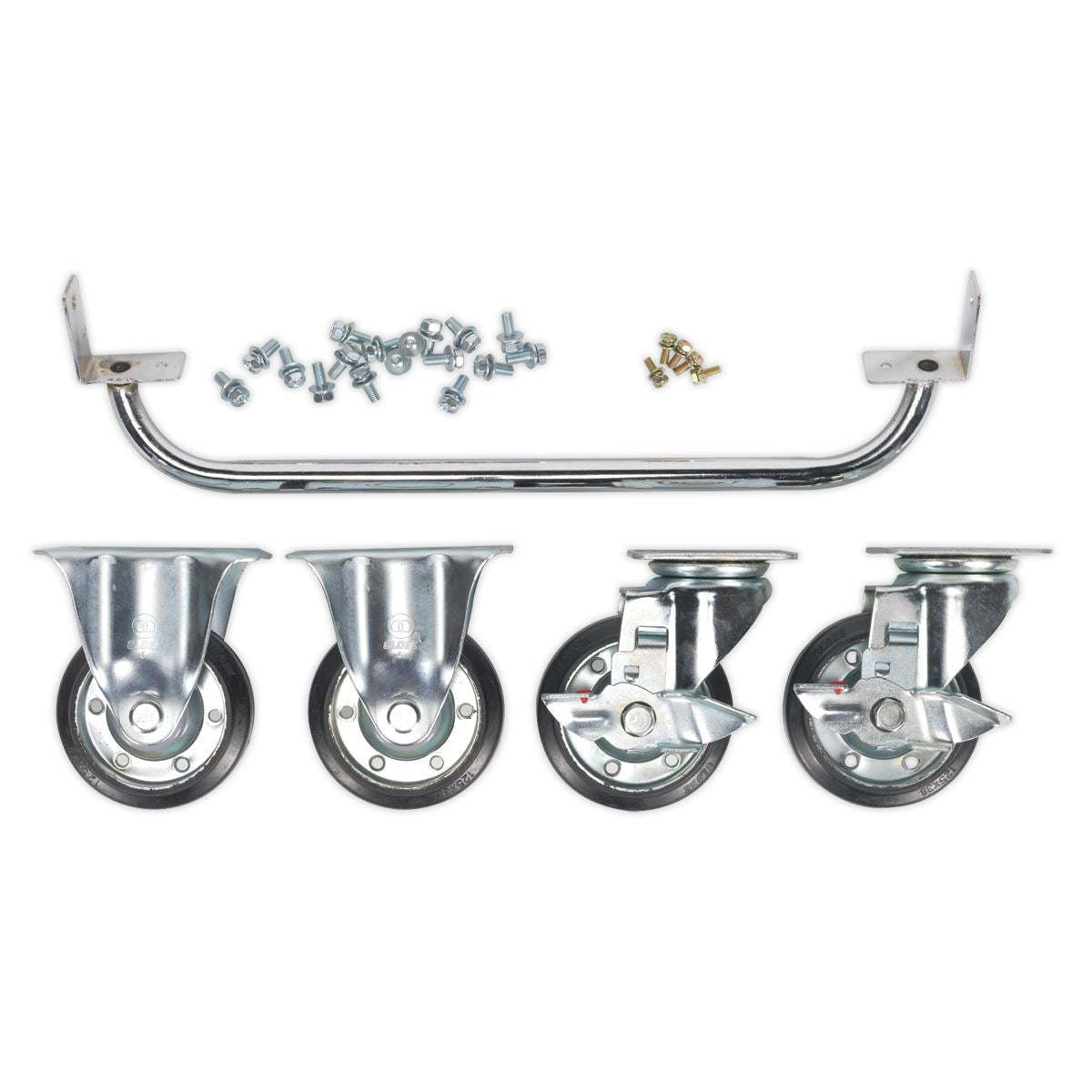 Sealey API565KIT Industrial Handle & Wheel Kit for 565mm Cabinets Sealey