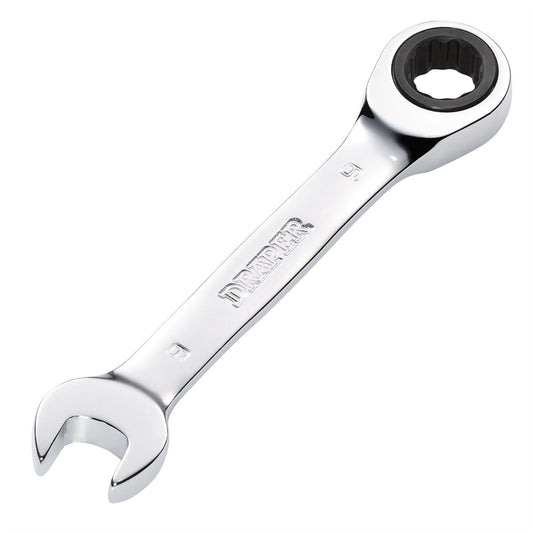 Draper 27851 HI-TORQ® Metric Stubby Ratchet Combination Spanner 9mm Draper