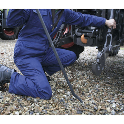 Sealey AK9134 Pry Bar 1220mm 45° Heavy-Duty with Hammer Cap Sealey