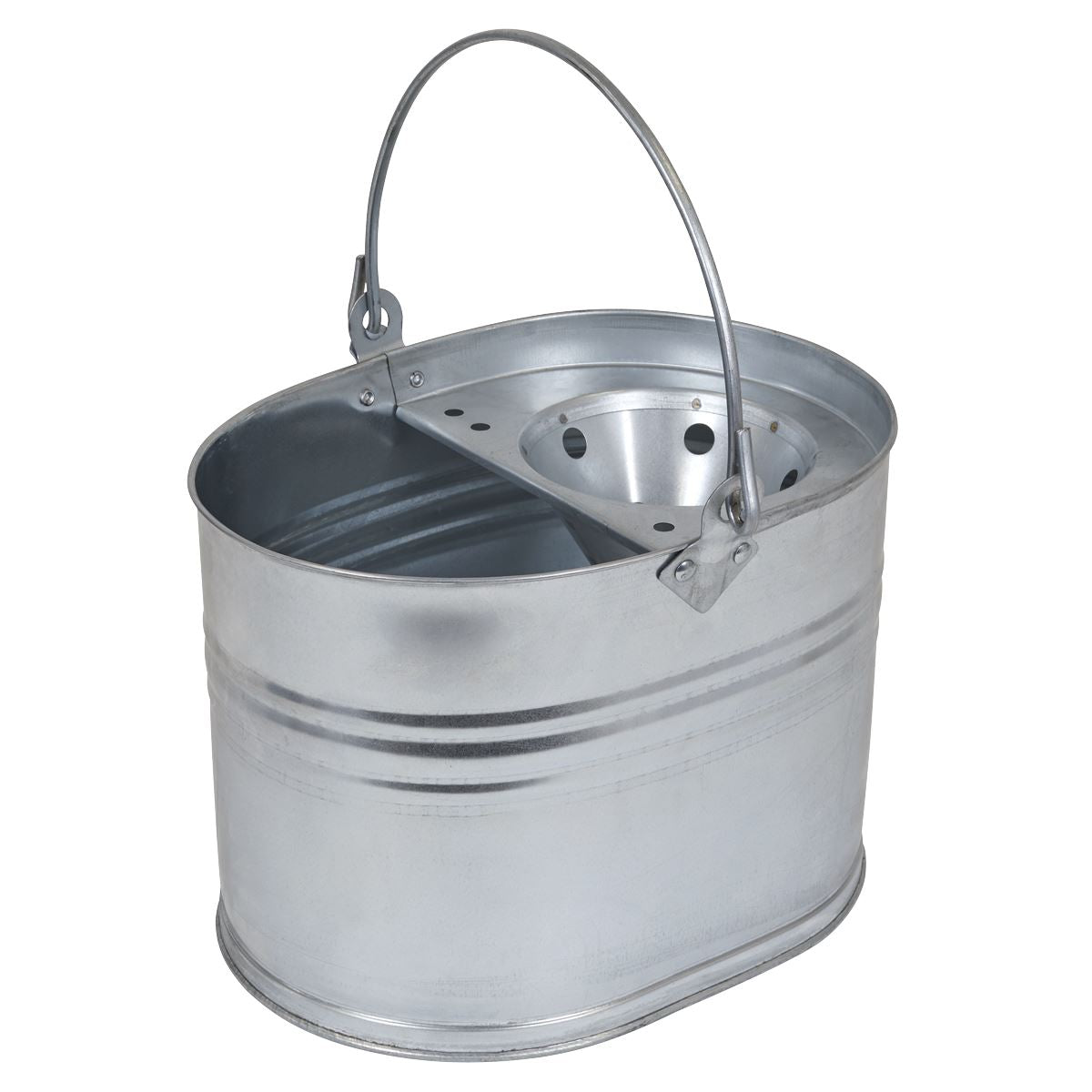 Sealey BM08 Mop Bucket 13L - Galvanized Sealey
