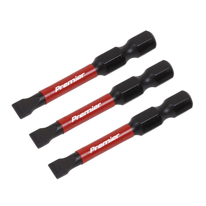 Sealey AK8227 Slotted 5.5mm Impact Power Tool Bits 50mm - 3pc Sealey