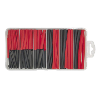 Sealey HST501BR Heat Shrink Tubing Assortment 180pc 50 & 100mm Black & Red Sealey