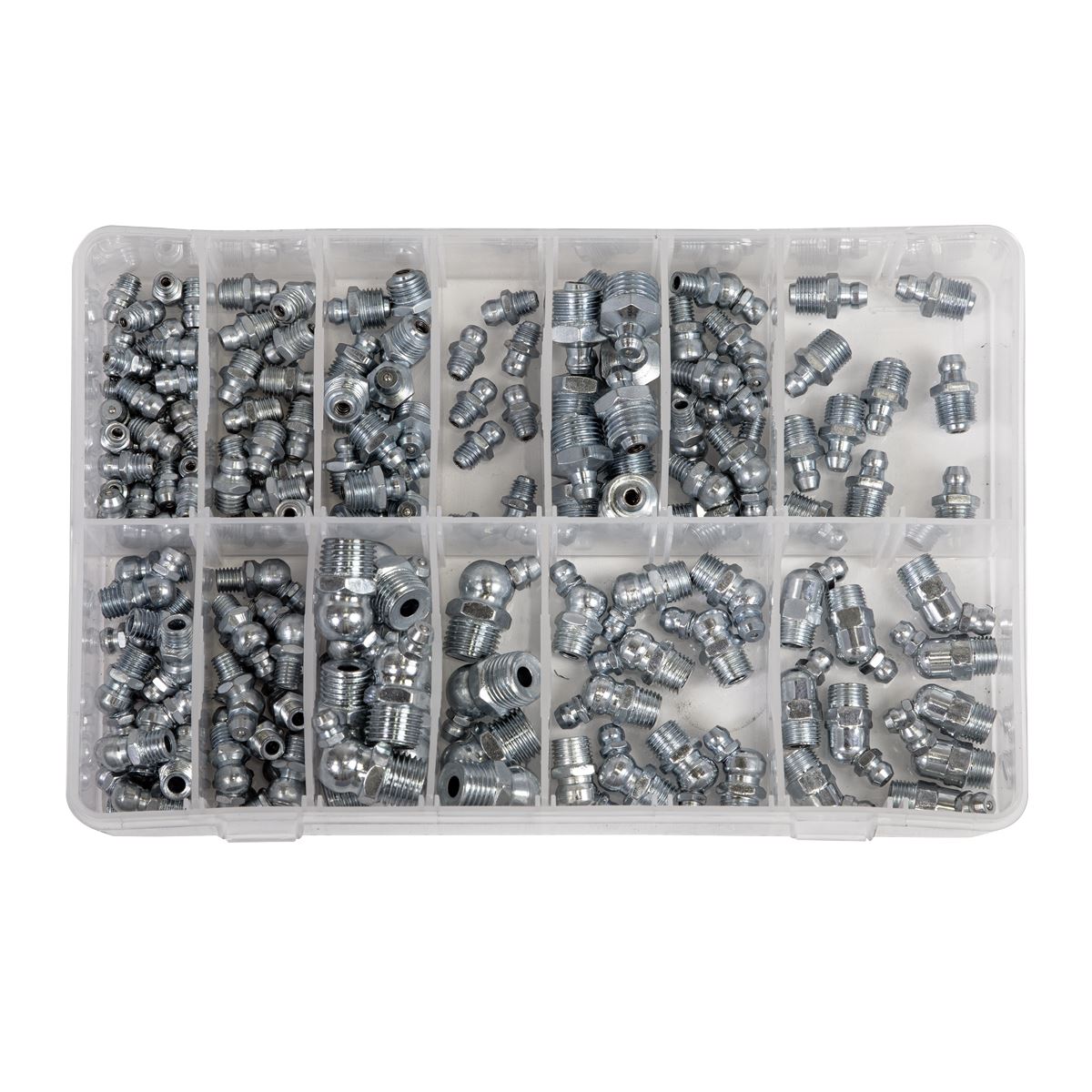 Sealey AB009GN Grease Nipple Assortment 130pc - Metric BSP & UNF Sealey