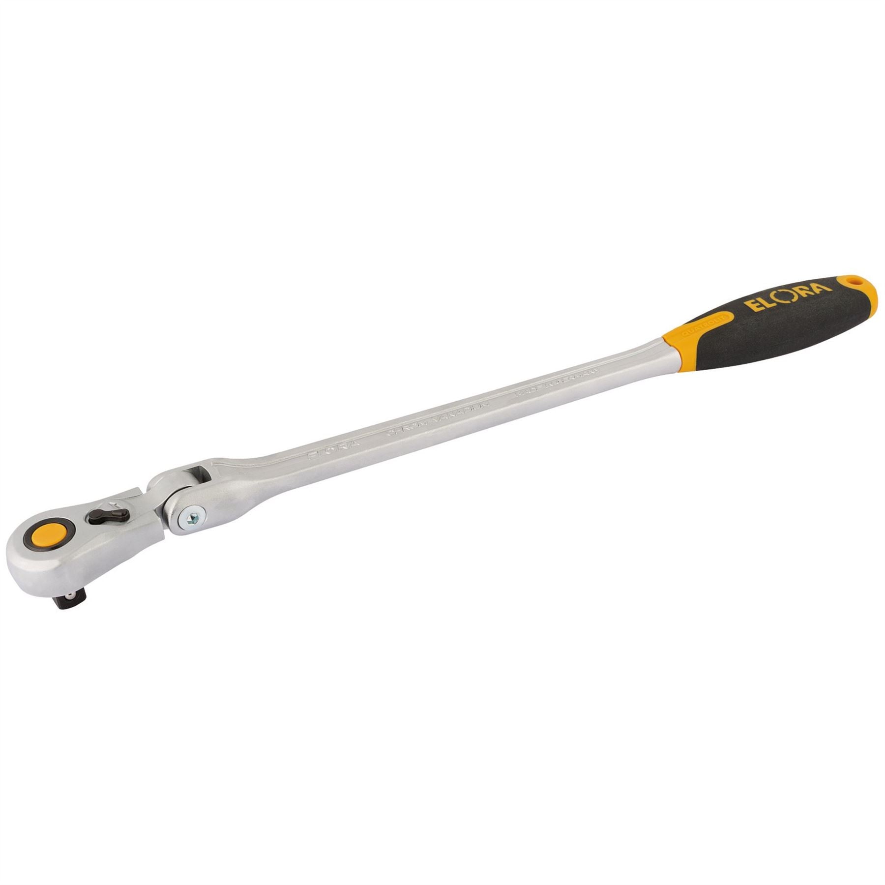 Elora 58752 Quick Release Soft Grip Ratchet with Flexible Head 1/2" Sq. Dr. 430mm Elora