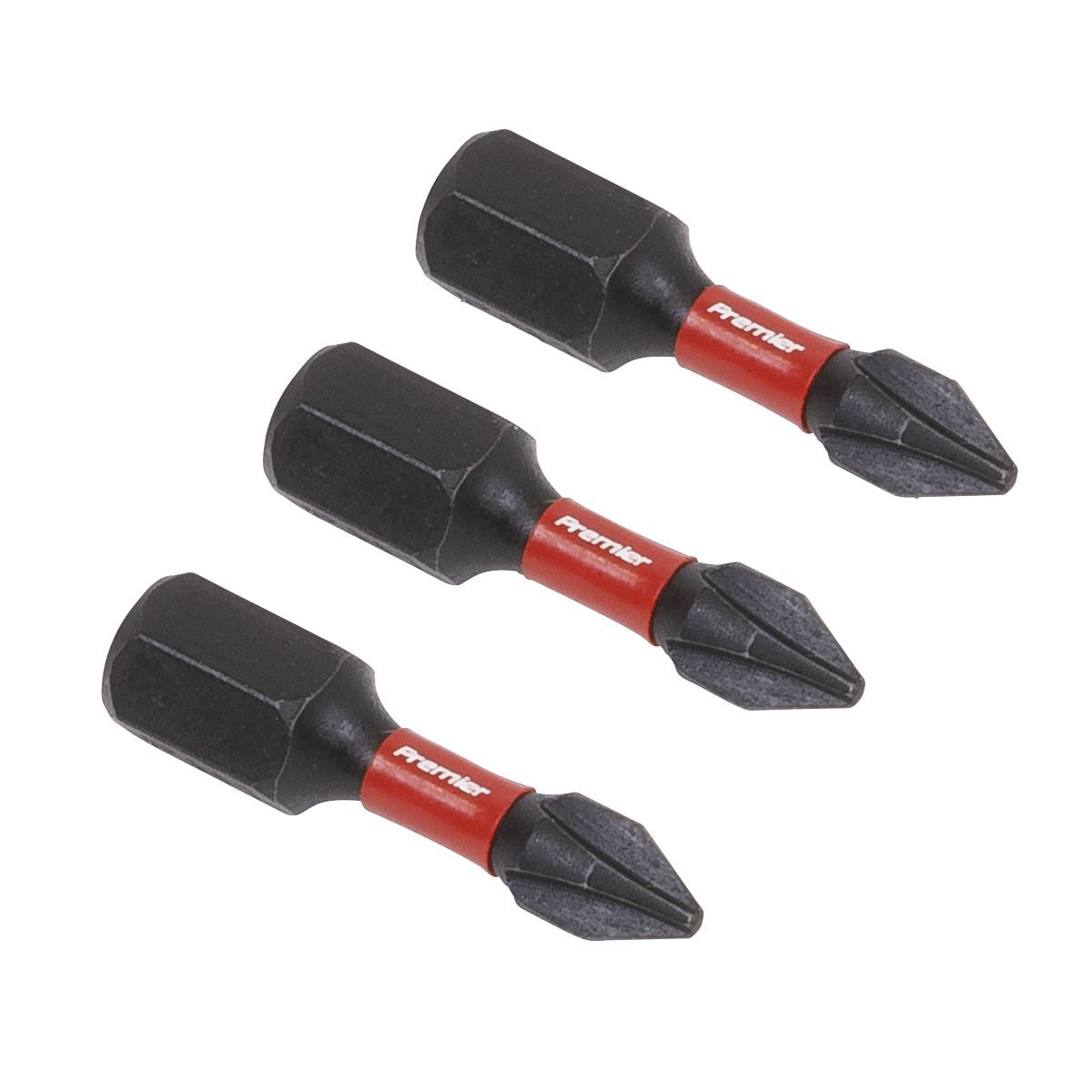 Sealey AK8204 Phillips #1 Impact Power Tool Bits 25mm - 3pc Sealey