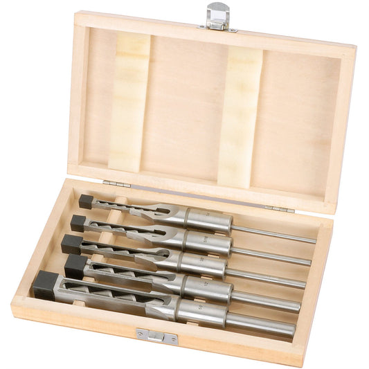 Draper 40406 Hollow Square Mortice Chisel and Bit Set 5 Piece Draper