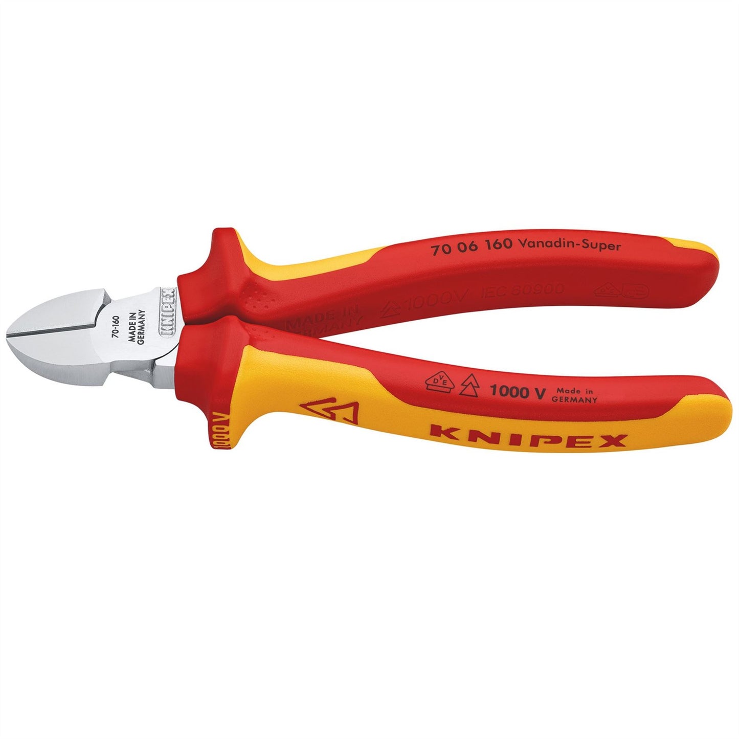 Knipex 81262 70 06 160 VDE Diagonal Cutter160mm Knipex