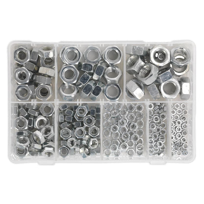 Sealey AB046SN Steel Nut Assortment 255pc M4-M16 Metric Sealey