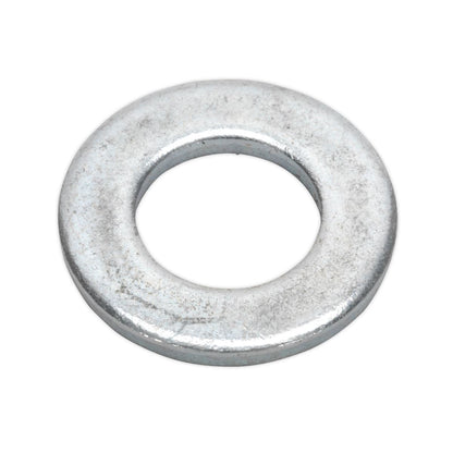 Sealey FWA1224 Flat Washer DIN 125 M12 x 24mm Form A Zinc Pack of 100 Sealey