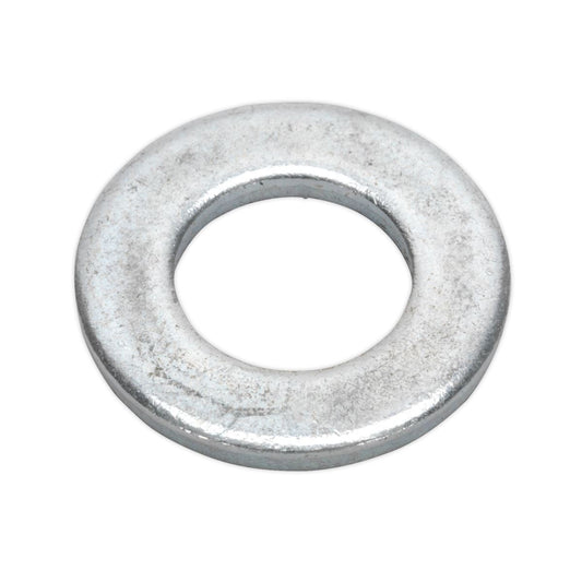 Sealey FWA1224 Flat Washer DIN 125 M12 x 24mm Form A Zinc Pack of 100 Sealey
