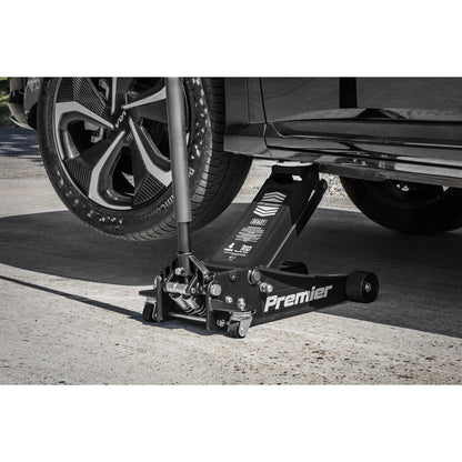 Sealey 4040AB Premier Low Profile Trolley Jack with Rocket Lift 4 Tonne - Black Sealey