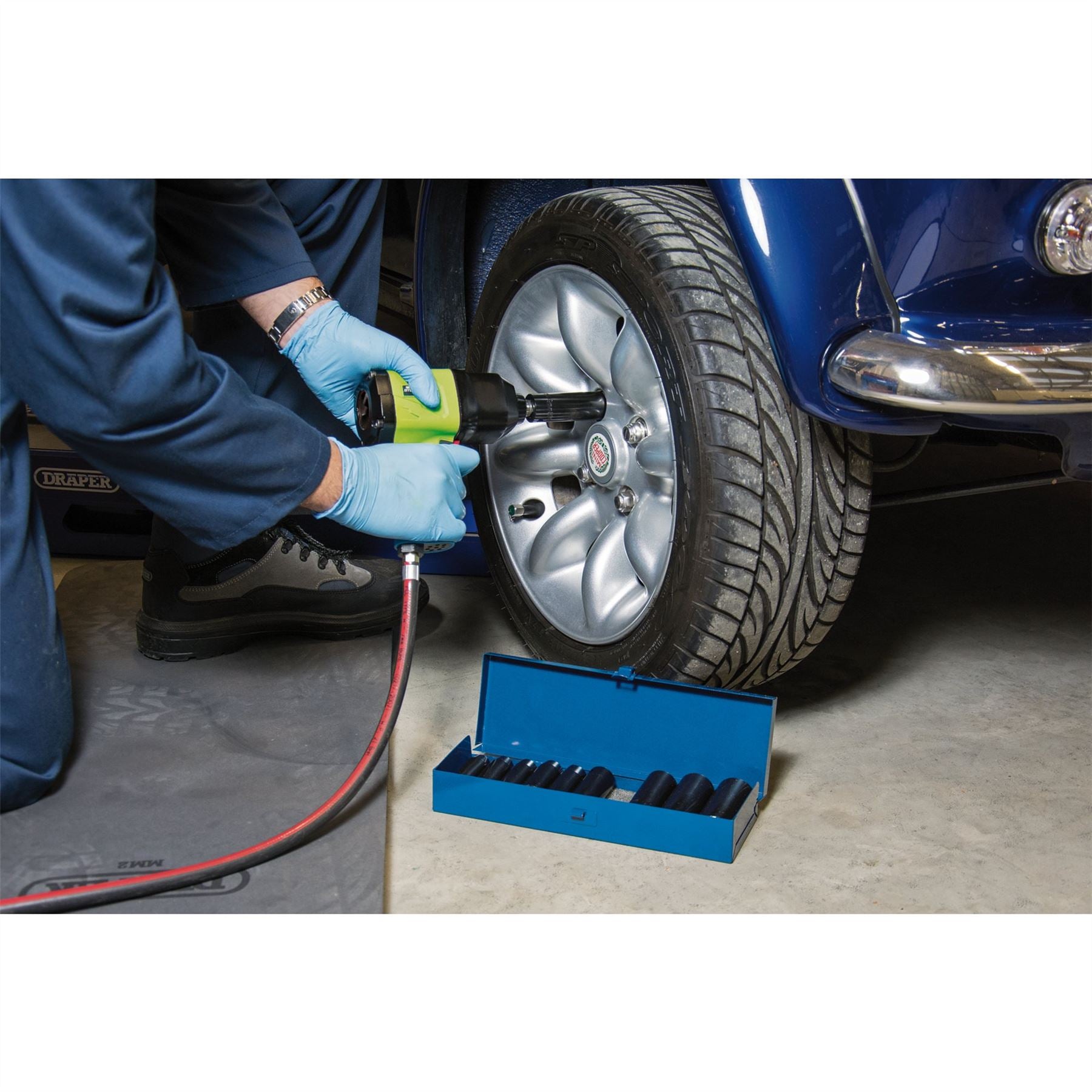 Draper 38369 Expert HI-TORQ® Metric Deep Impact Socket Set 1/2" Sq. Dr. 10 Piece Draper