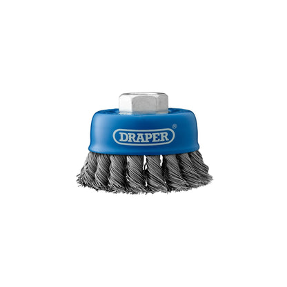 Draper 41449 Steel Twist-Knot Wire Cup Brush 75mm M14 Draper