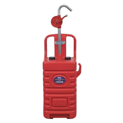 Sealey DT55RCOMBO1 Mobile Dispensing Tank 55L with Oil Rotary Pump - Red Sealey
