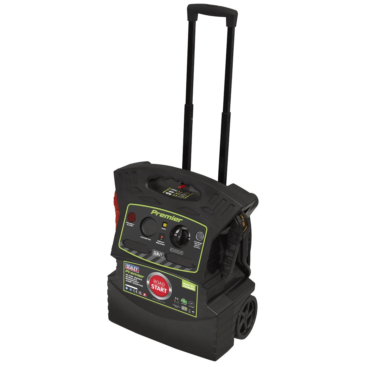 Sealey PRS6400 Premier 12/24V 6400A Wheeled RoadStart® Jump Starter Sealey