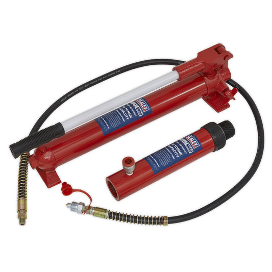 Sealey 610/45 SuperSnap® Push Ram with Pump & Hose Assembly - 10 Tonne Sealey