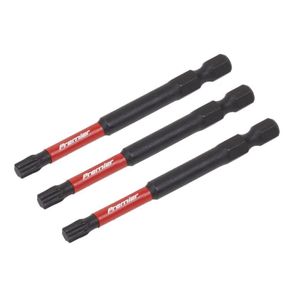 Sealey AK8269 TRX Star* T27 Impact Power Tool Bits 75mm - 3pc Sealey