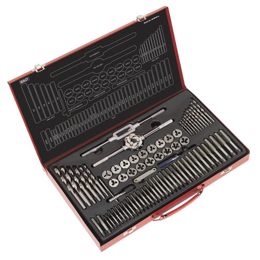 Sealey AK3076 Tap & Die Set 76pc Split Dies Metric Sealey
