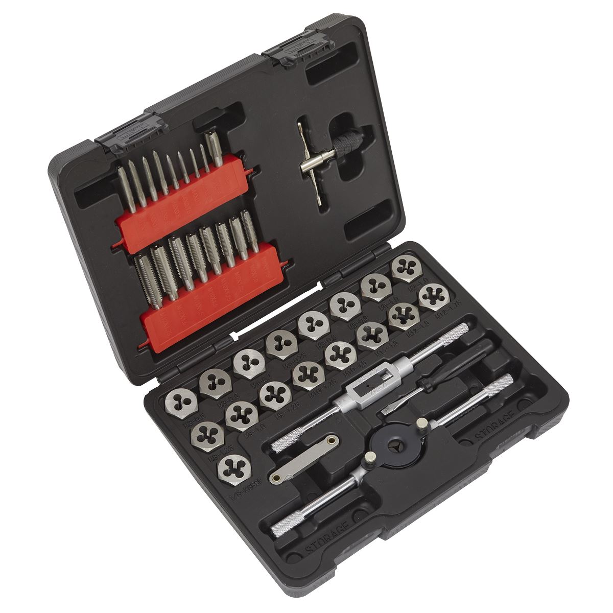 Sealey AK3039HM Tap & Hex Die Set 39pc - Metric Sealey