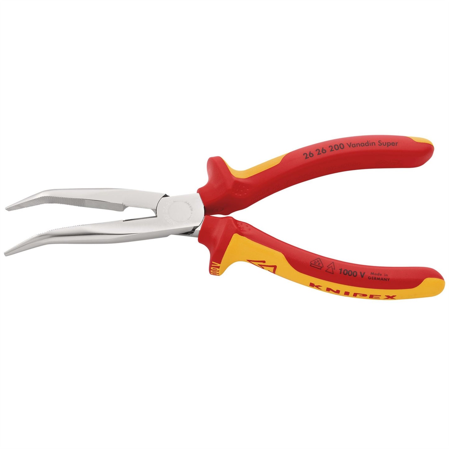 Knipex 34056 26 26 200 SB Snipe Nose Side Cutting Pliers insulated with multi-component grips 200mm Knipex