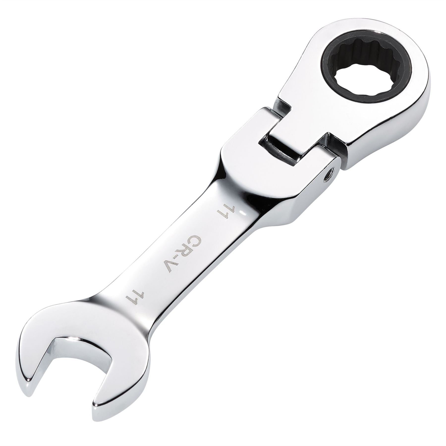 Draper 27966 HI-TORQ® Metric Stubby Flexible Head Ratchet Combination Spanner 11mm Draper