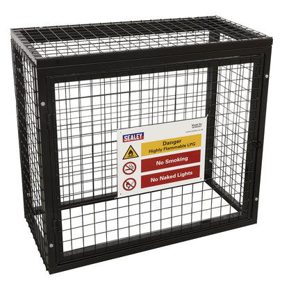 Sealey GCSC247 Safety Cage - 2 x 47kg Gas Cylinders Sealey