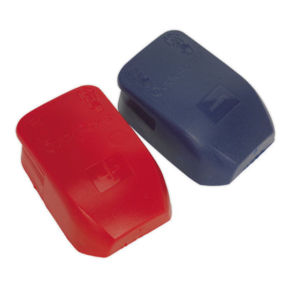Sealey BTQK12 Quick Release Battery Clamps Positive-Negative Pair Sealey