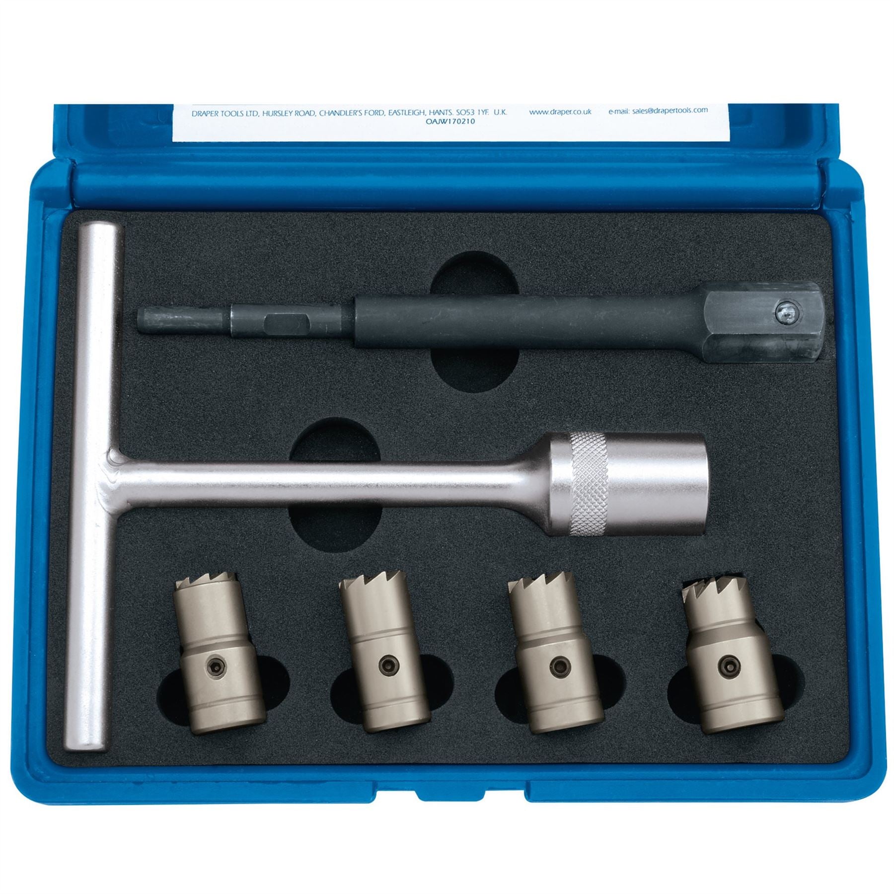 Draper 30823 Diesel Injector Seat Cutter Set 6 Piece Draper