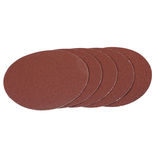 Draper 93388 Hook and Loop Aluminium Oxide Sanding Discs 180mm 60 Grit Pack of 5 Draper