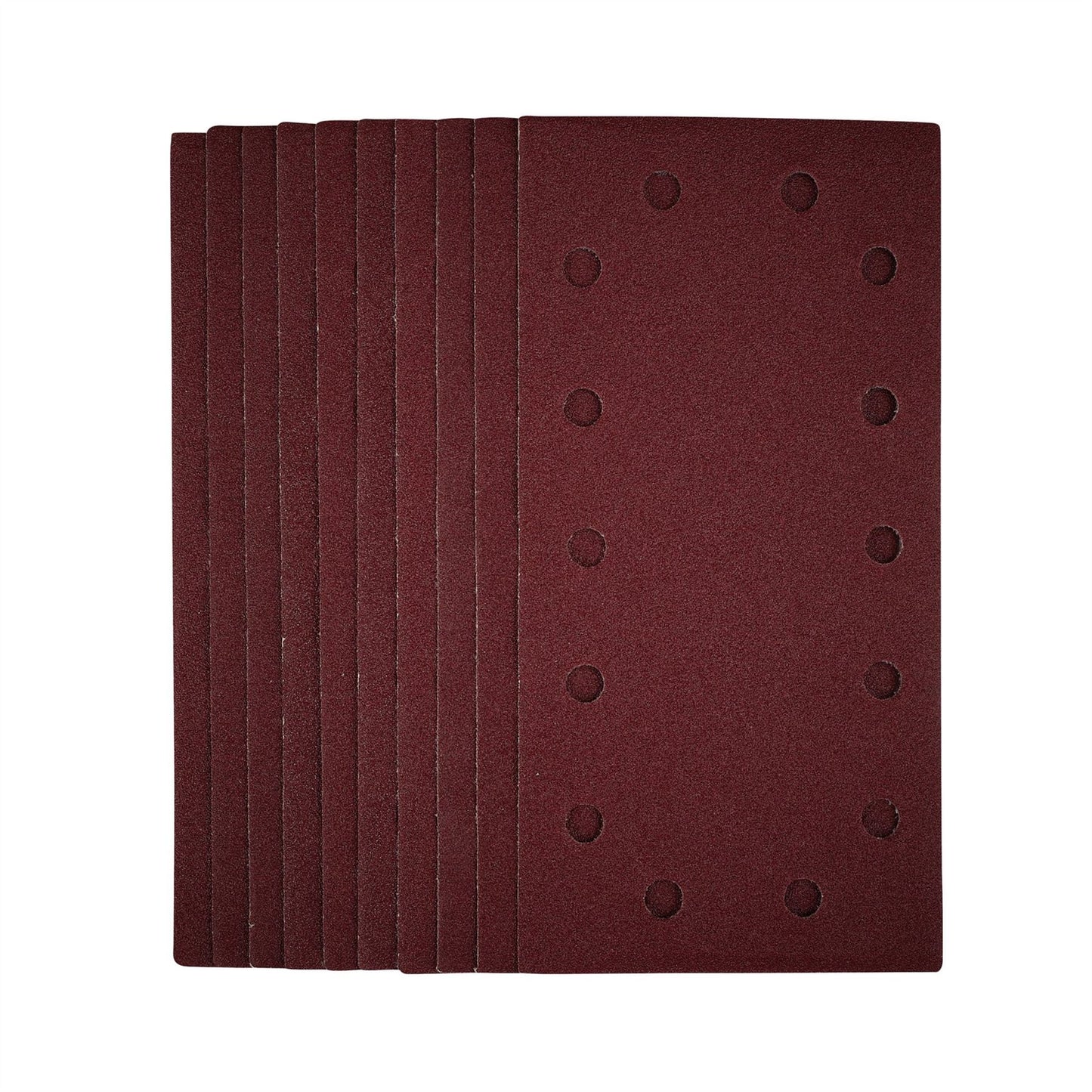 Draper 55863 1/2 Sanding Sheets with Hook and Loop 115 x 230mm 80 Grit Pack of 10 Draper