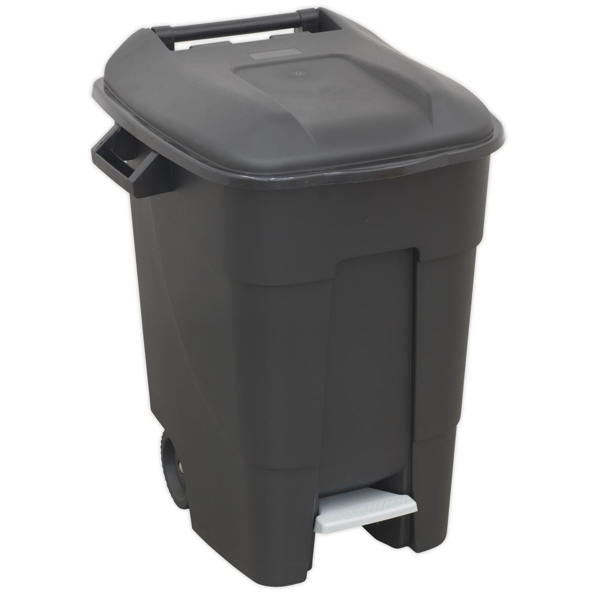 Sealey BM100P Refuse/Wheelie Bin with Foot Pedal 100L - Black Sealey